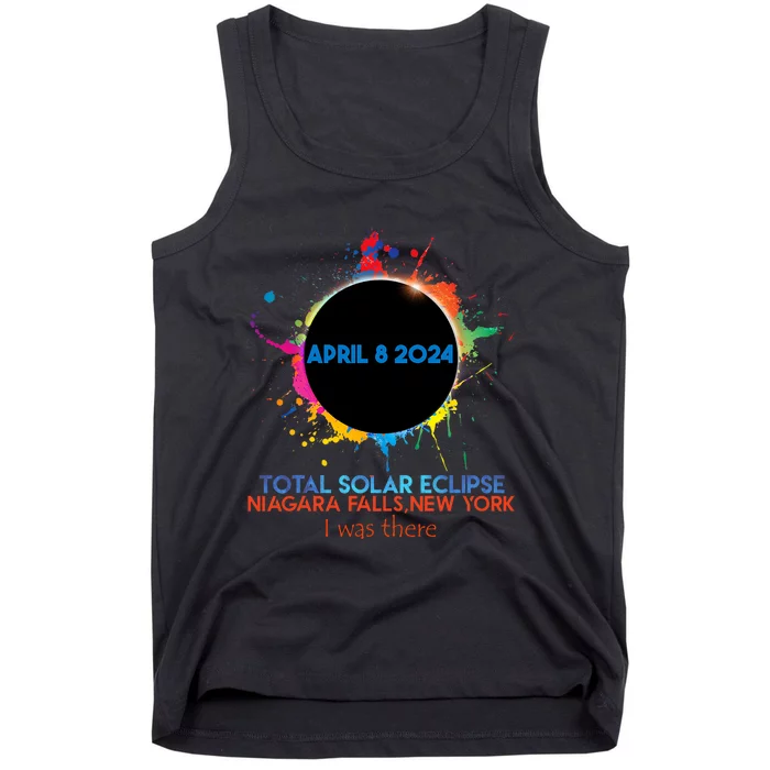 Total Solar Eclipse Niagara Falls New York 2024 I Was There Tank Top