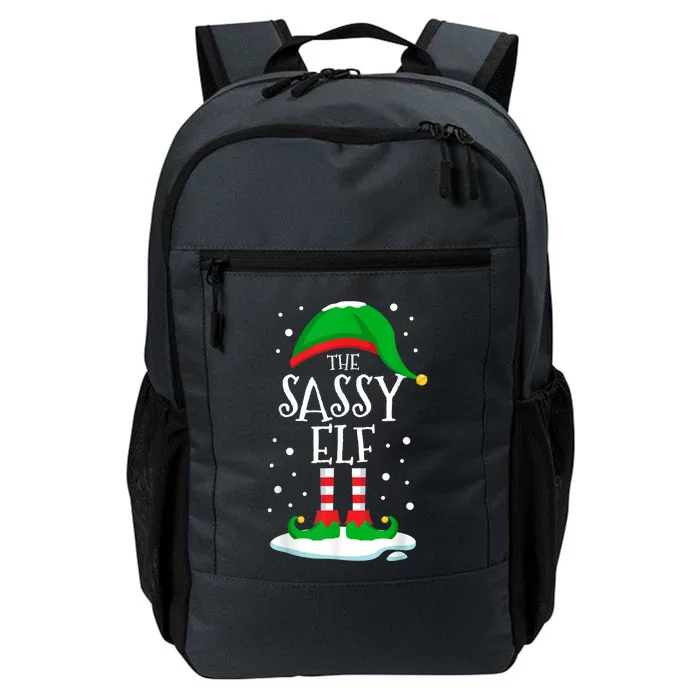 The Sassy Elf Christmas Family Matching Xmas Group Funny Daily Commute Backpack