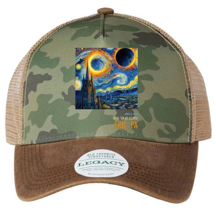 Total Solar Eclipse 2024 Erie Legacy Tie Dye Trucker Hat