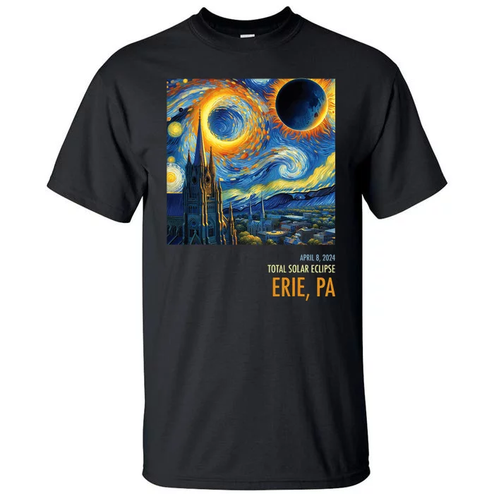 Total Solar Eclipse 2024 Erie Tall T-Shirt