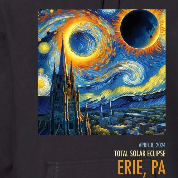 Total Solar Eclipse 2024 Erie Premium Hoodie