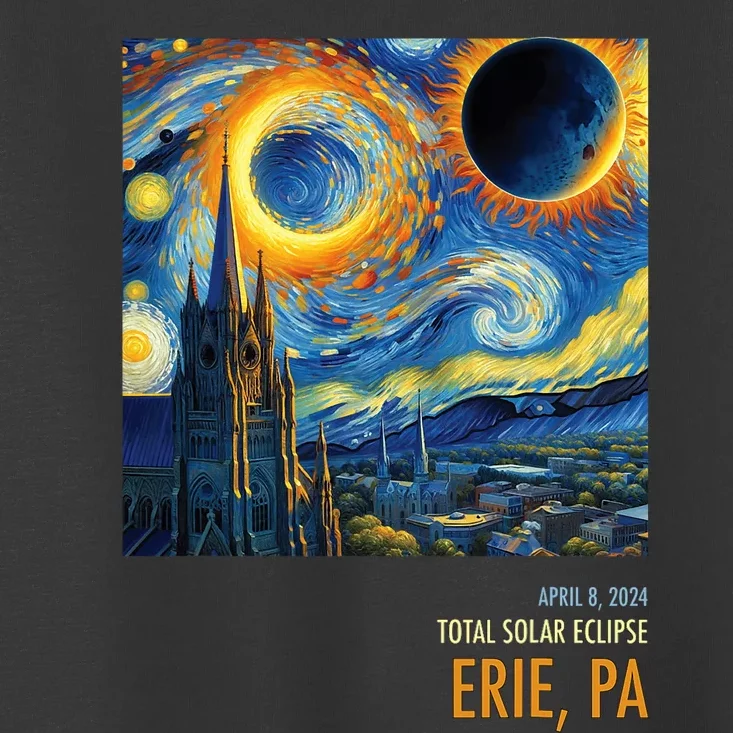 Total Solar Eclipse 2024 Erie Toddler T-Shirt