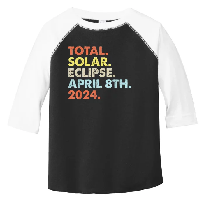 Total Solar Eclipse April 8th 2024 Totality Astronomy Toddler Fine Jersey T-Shirt