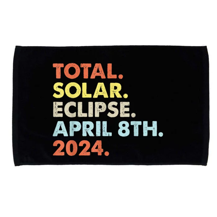 Total Solar Eclipse April 8th 2024 Totality Astronomy Microfiber Hand Towel