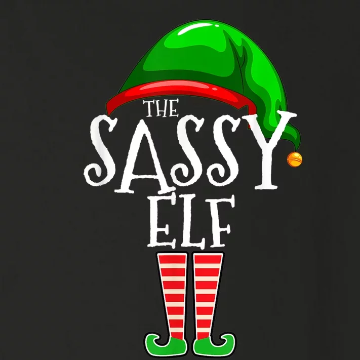 The Sassy Elf Family Matching Group Christmas Gift Funny Toddler Long Sleeve Shirt