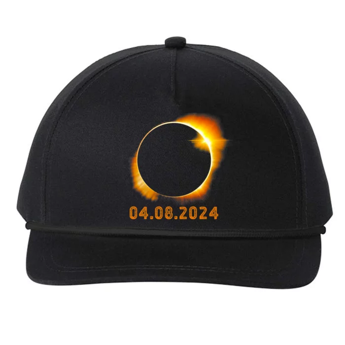 Total Solar Eclipse April 8 2024 Trending Design Snapback Five-Panel Rope Hat