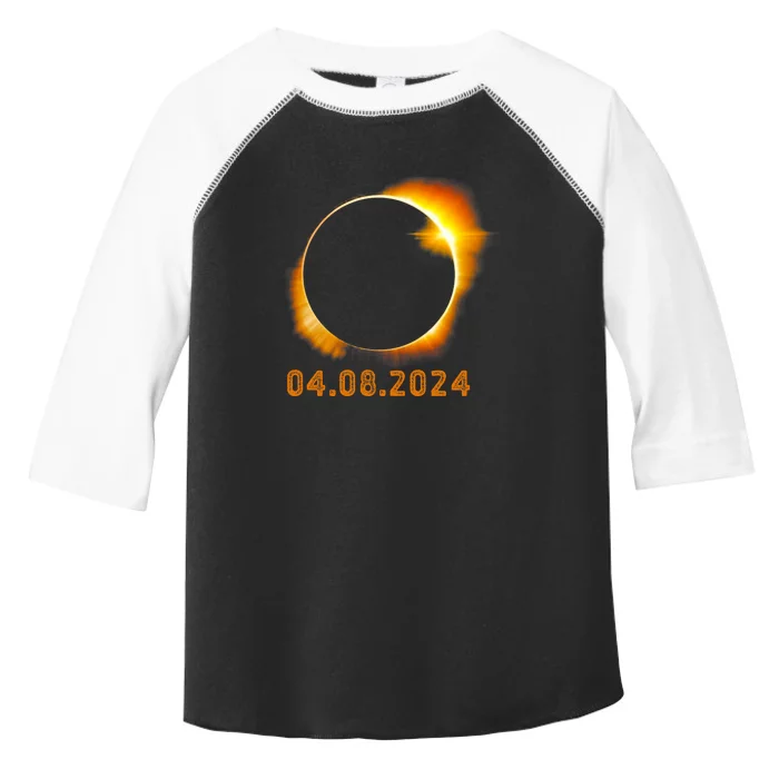 Total Solar Eclipse April 8 2024 Trending Design Toddler Fine Jersey T-Shirt