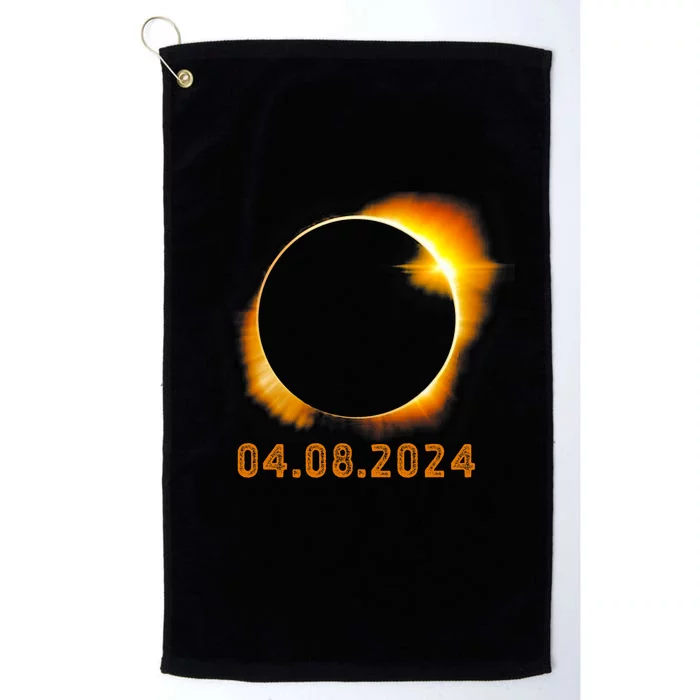 Total Solar Eclipse April 8 2024 Trending Design Platinum Collection Golf Towel