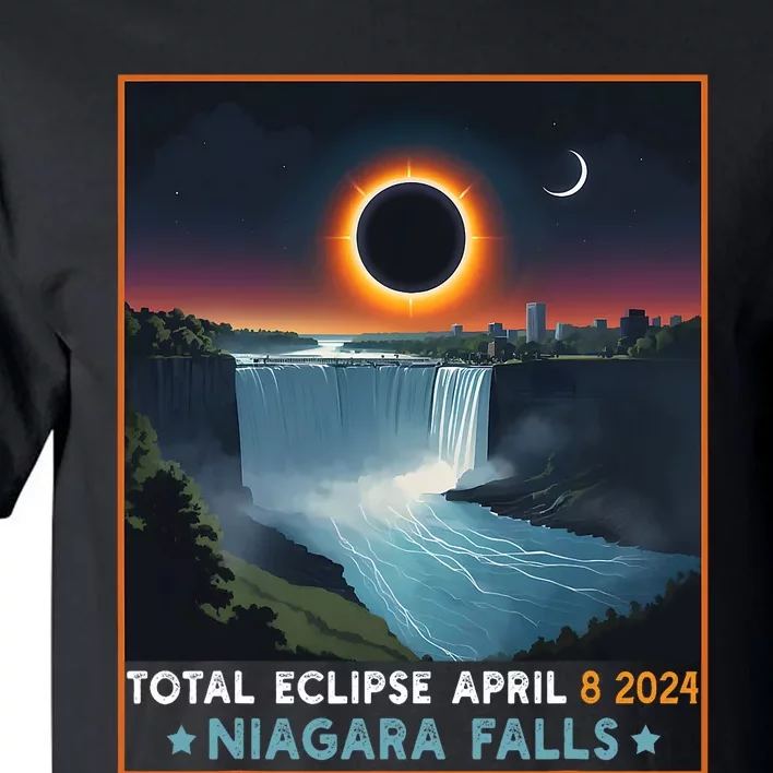 Total Solar Eclipse April 8th 2024 Niagara Falls New York Tall T-Shirt