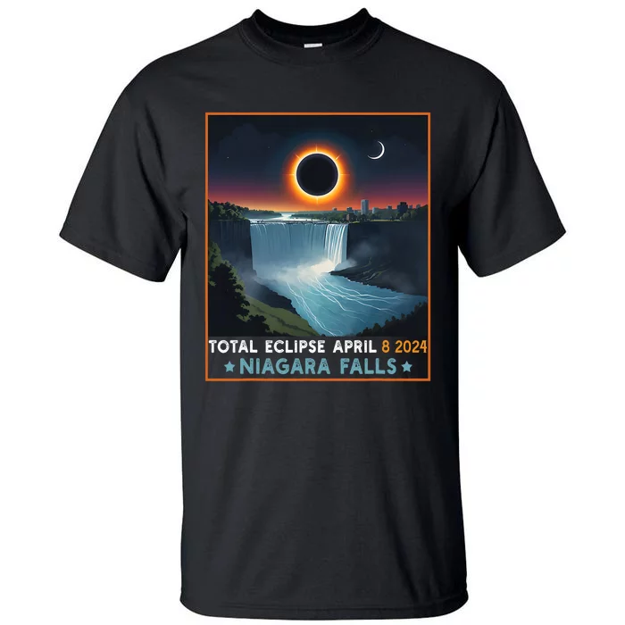 Total Solar Eclipse April 8th 2024 Niagara Falls New York Tall T-Shirt