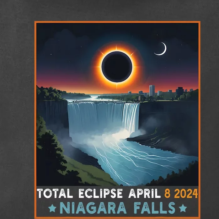 Total Solar Eclipse April 8th 2024 Niagara Falls New York Zip Tote Bag