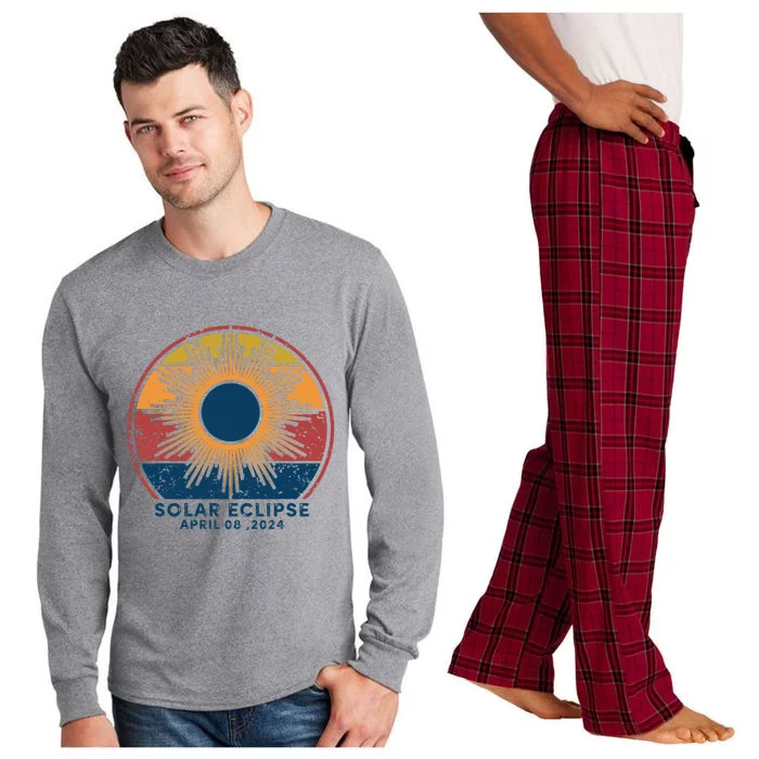 Total Solar Eclipse April 8 2024 Long Sleeve Pajama Set