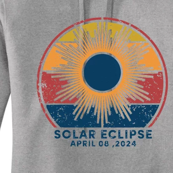 Total Solar Eclipse April 8 2024 Women's Pullover Hoodie