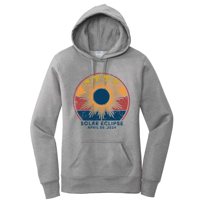 Total Solar Eclipse April 8 2024 Women's Pullover Hoodie