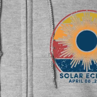 Total Solar Eclipse April 8 2024 Full Zip Hoodie