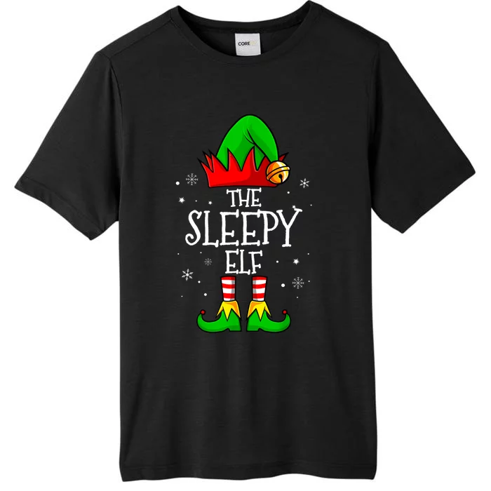 The Sleepy Elf Christmas Family Matching Xmas ChromaSoft Performance T-Shirt