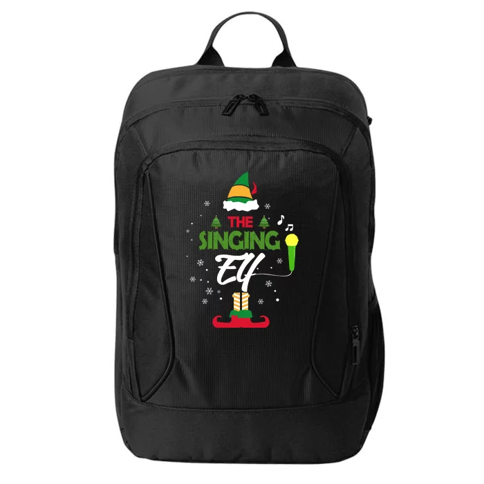 The Singing Elf Singer Group Matching Family Christmas Gift City Backpack