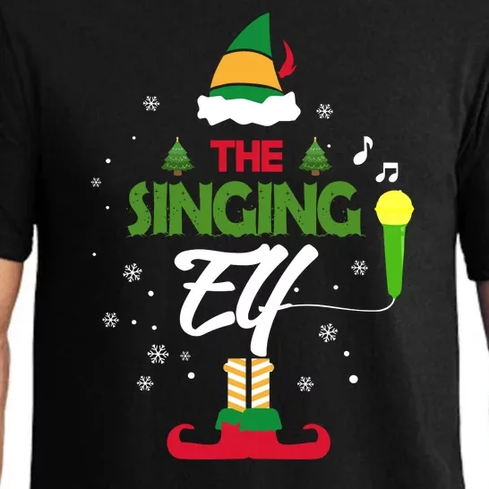 The Singing Elf Singer Group Matching Family Christmas Gift Pajama Set