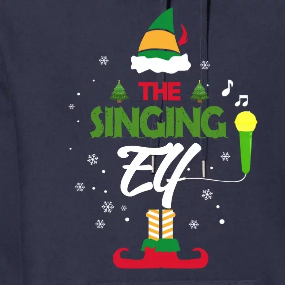 The Singing Elf Singer Group Matching Family Christmas Gift Premium Hoodie