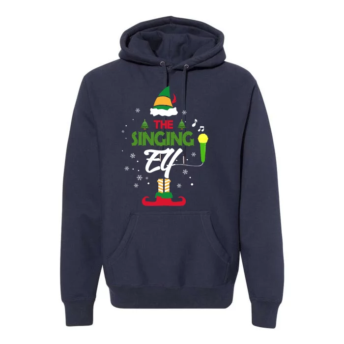 The Singing Elf Singer Group Matching Family Christmas Gift Premium Hoodie