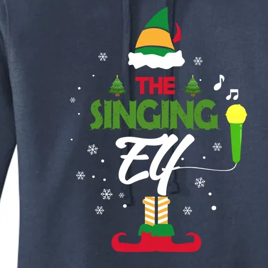 The Singing Elf Singer Group Matching Family Christmas Gift Women's Pullover Hoodie