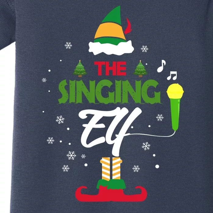 The Singing Elf Singer Group Matching Family Christmas Gift Baby Bodysuit