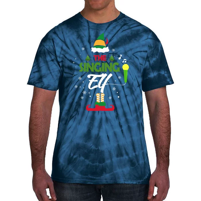 The Singing Elf Singer Group Matching Family Christmas Gift Tie-Dye T-Shirt