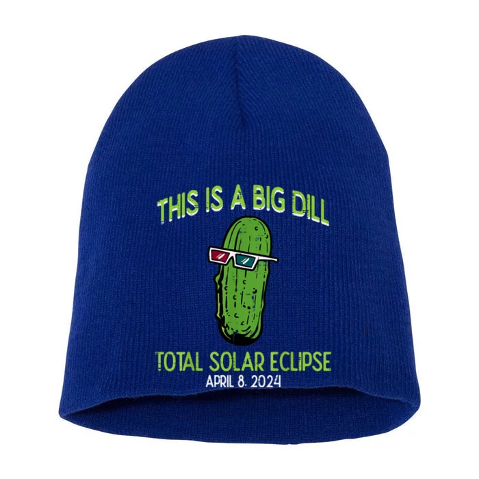 Total Solar Eclipse Pickle Big Dill 2024 Short Acrylic Beanie