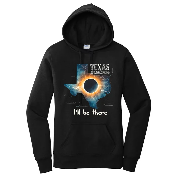 Total Solar Eclipse 2024 Texas Women's Pullover Hoodie