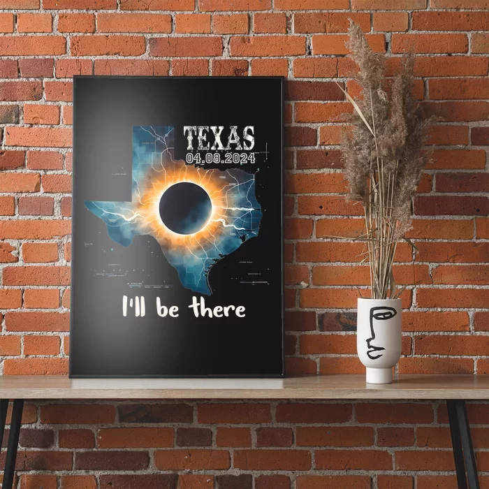 Total Solar Eclipse 2024 Texas Poster