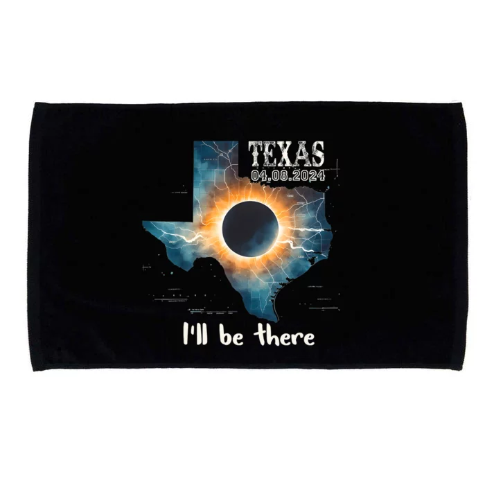 Total Solar Eclipse 2024 Texas Microfiber Hand Towel