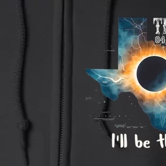 Total Solar Eclipse 2024 Texas Full Zip Hoodie