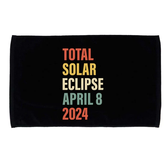 Total Solar Eclipse April 8 2024 Microfiber Hand Towel