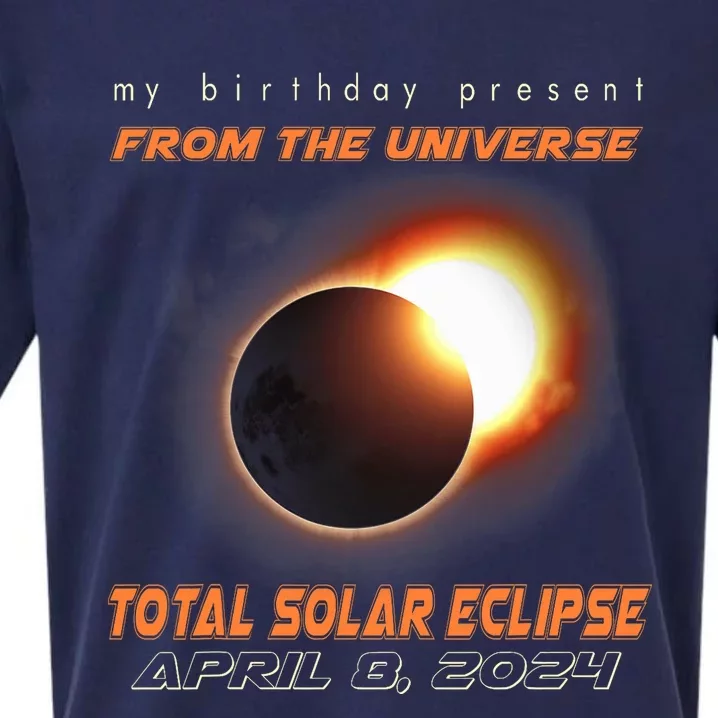 Total Solar Eclipse Apr 8 2024 Birthday Sueded Cloud Jersey T-Shirt