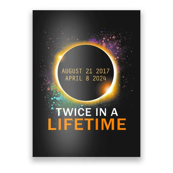 Total Solar Eclipse Twice In A Lifetime 2024 Total Eclipse Poster