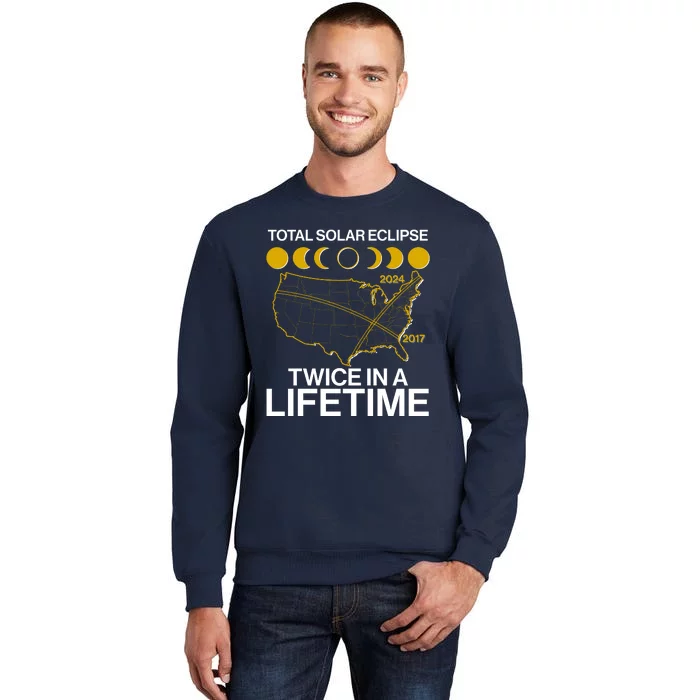 Total Solar Eclipse Twice In A Lifetime 2017 2024 Sweatshirt