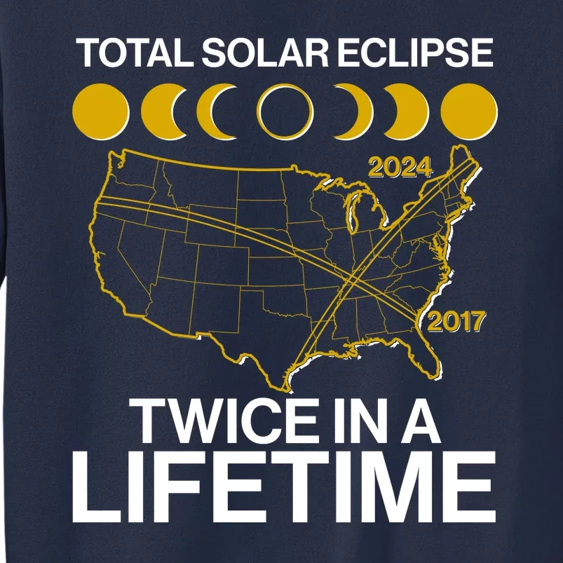 Total Solar Eclipse Twice In A Lifetime 2017 2024 Sweatshirt