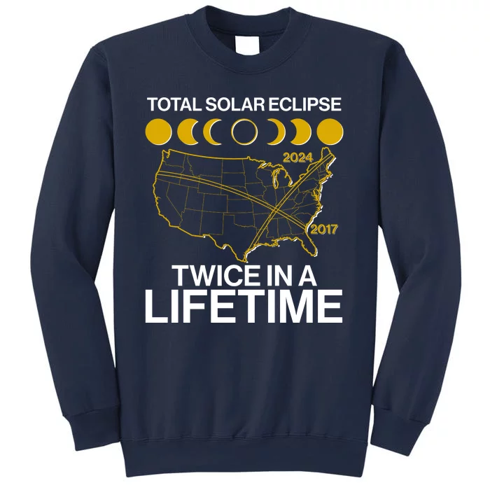 Total Solar Eclipse Twice In A Lifetime 2017 2024 Sweatshirt