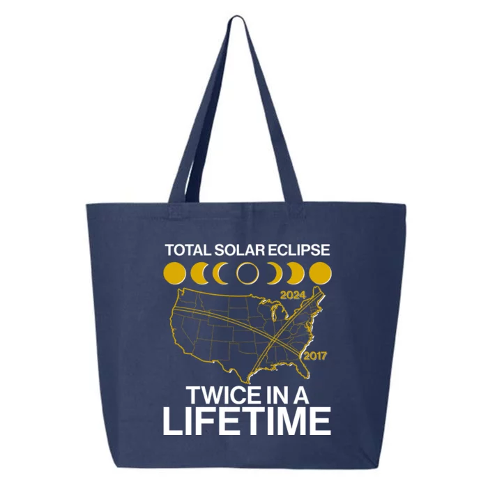 Total Solar Eclipse Twice In A Lifetime 2017 2024 25L Jumbo Tote