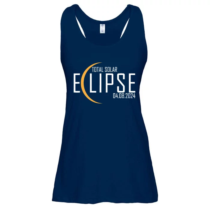 Total Solar Eclipse 2024 Ladies Essential Flowy Tank