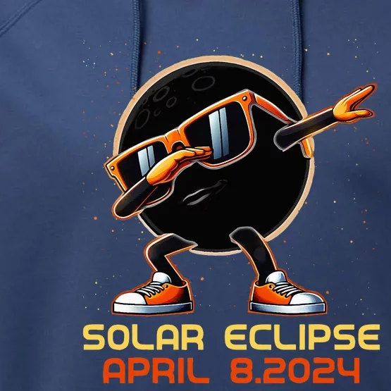 Total Solar Eclipse April 8 2024 Performance Fleece Hoodie