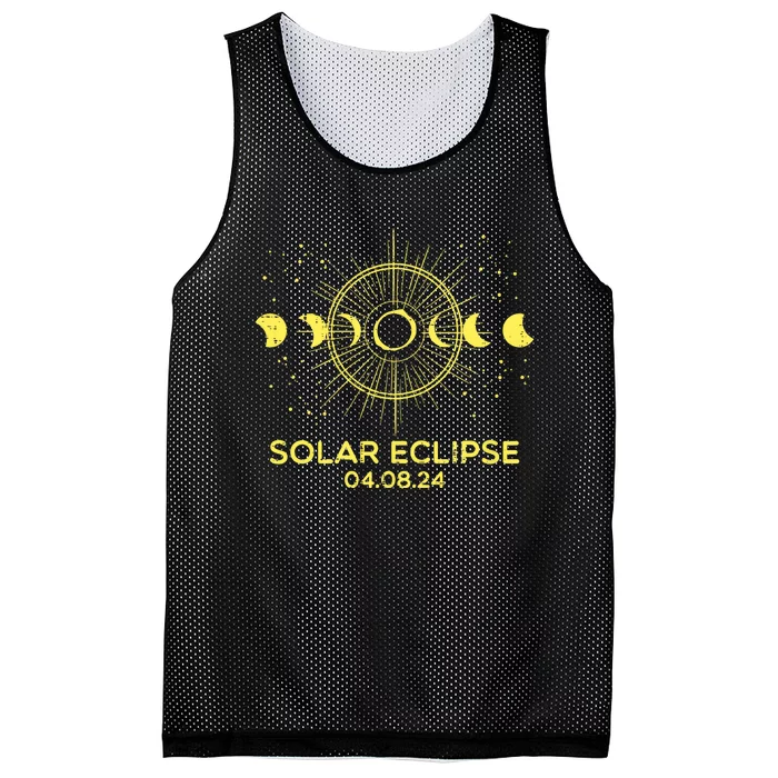 Total Solar Eclipse April 08 2024 Mesh Reversible Basketball Jersey Tank