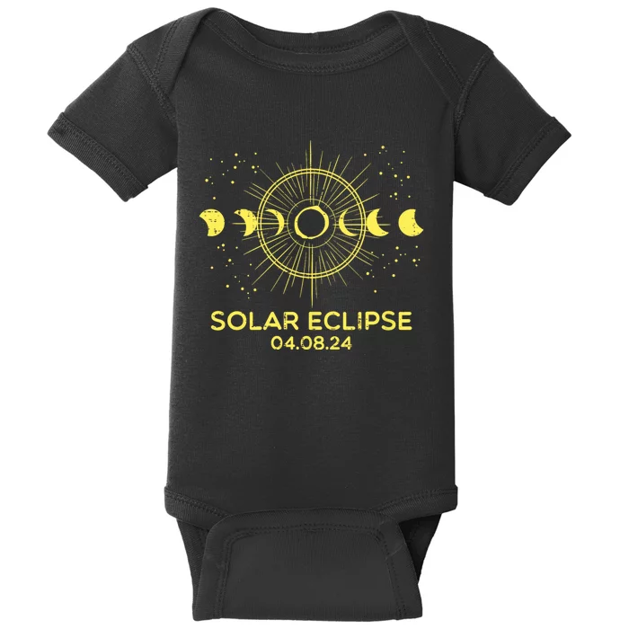 Total Solar Eclipse April 08 2024 Baby Bodysuit