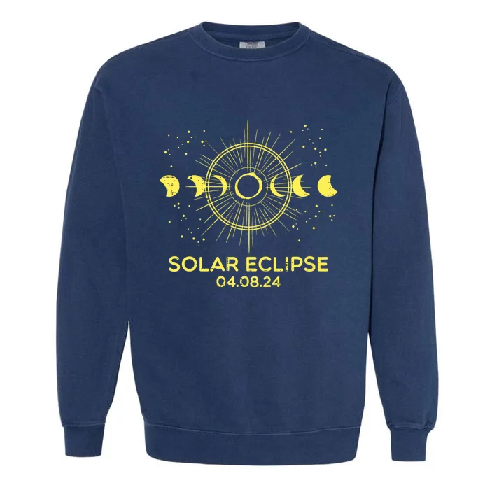 Total Solar Eclipse April 08 2024 Garment-Dyed Sweatshirt