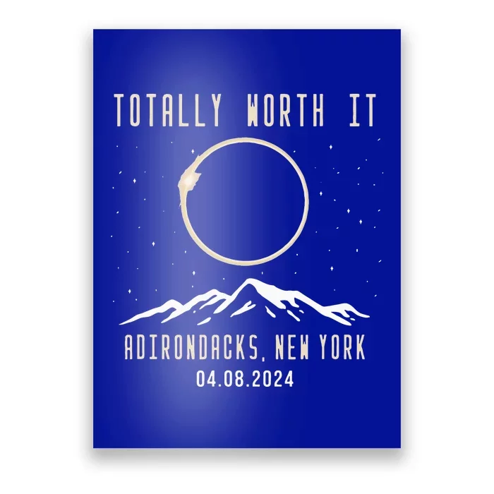 Total Solar Eclipse Adirondacks New York 2024 Poster