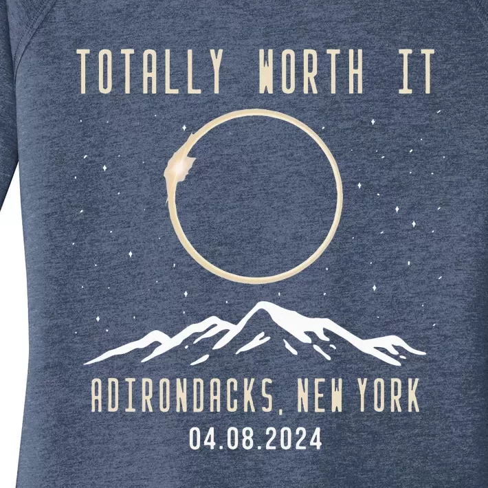 Total Solar Eclipse Adirondacks New York 2024 Women's Perfect Tri Tunic Long Sleeve Shirt