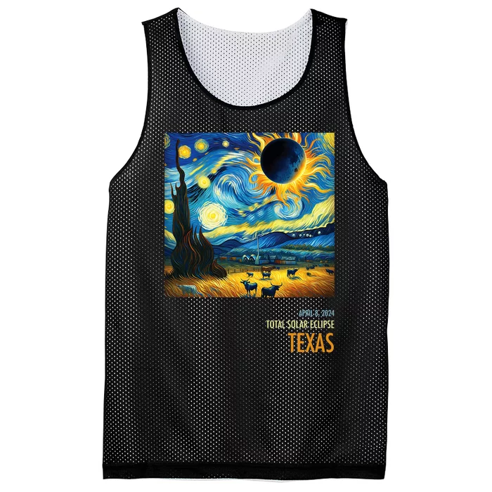 Total Solar Eclipse 2024 Texas Mesh Reversible Basketball Jersey Tank