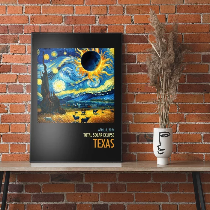 Total Solar Eclipse 2024 Texas Poster