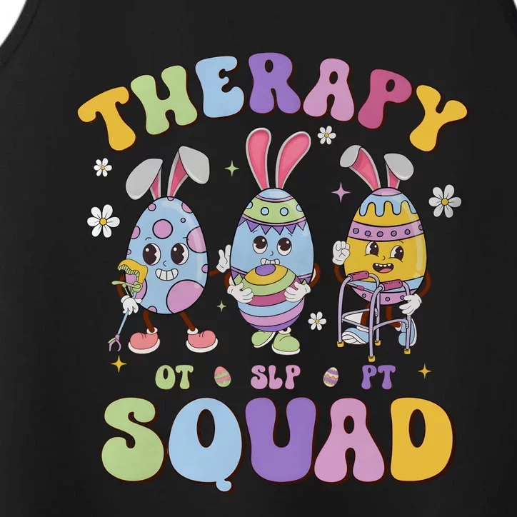 Therapy Squad Easter Day Slp Ot Pt Easter Eggs Performance Tank