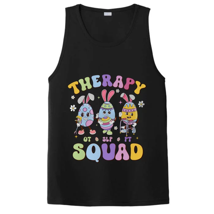 Therapy Squad Easter Day Slp Ot Pt Easter Eggs Performance Tank